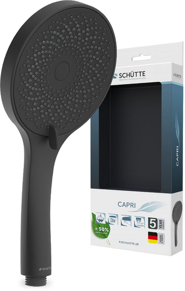 Schütte capri handdouche - douchekop rond - mat zwart