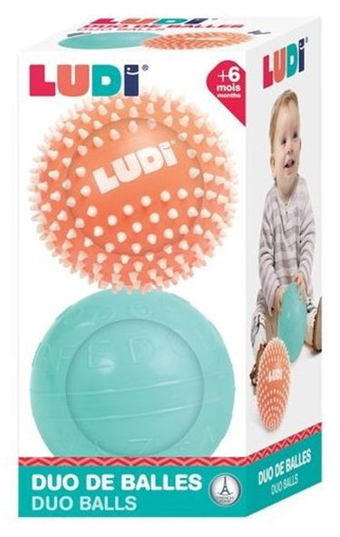 Ludi - sensorische ballen 13cm - zintuiglijk speelgoed - motorisch speelgoed