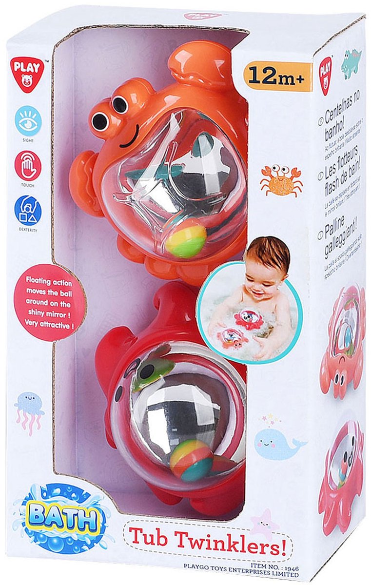 Load image into Gallery viewer, Playgo badspeelgoed tub twinklers - krab en octopus - 2st.
