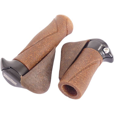 Ergonomische Handvatysteem - 130mm 87mm - Dura kurk Aluminium - Zwart Bruin