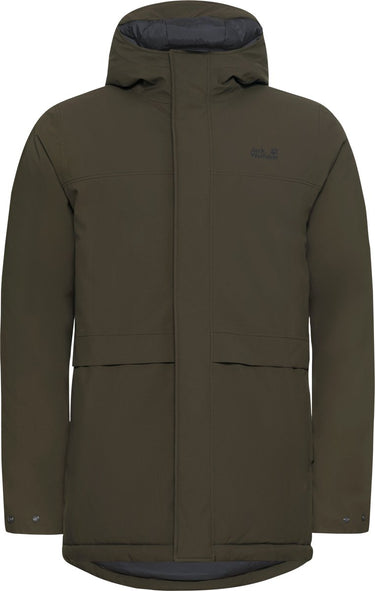 Jack wolfskin cold camp coat m heren outdoorjas - obsidian moss