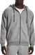 Under armour ua rival fleece fz hoodie-gry heren sporttrui - castlerock light heather - wit