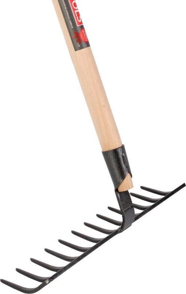 Talen tools – tuinhark – gesmeed – professioneel – 12 tanden – essenhouten steel – 160 cm