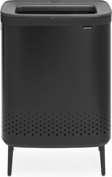 Brabantia bo hi wasmand - met deksel - 2 x 45 l - wassorteerder - 2 vakken - matt black