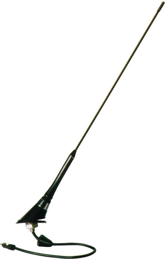Carpoint dakantenne 45 cm – universeel – afschroefbaar – 3,8m kabel – verbeterde radio ontvangst – zwart – voor auto
