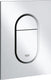 Grohe arena cosmopolitan s bedieningspaneel toilet - dual flush - mat chroom