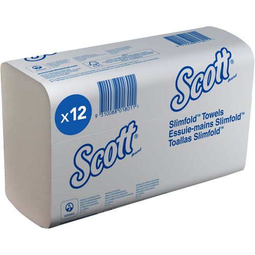 Handdoeken scott airflex slimfold z-vouw 5856, 16 pakken van 110 handdoeken