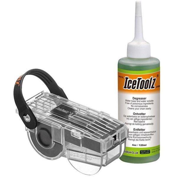 Load image into Gallery viewer, Kettingreiniger met ontvetter (120ml) IceToolz 240C212 (set)
