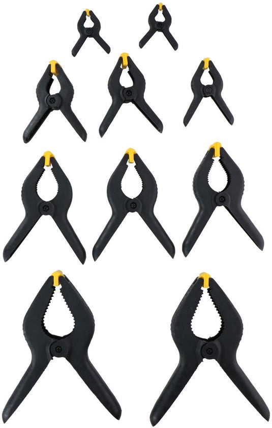 Kinzo lijmklemmen - set 10 stuks - 5 maten