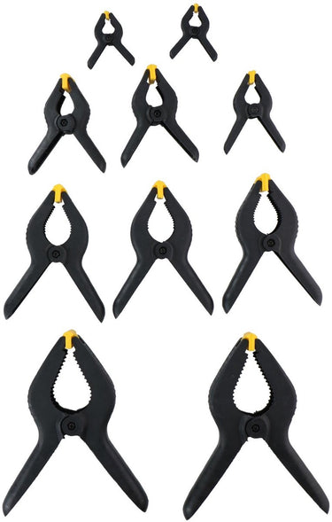 Kinzo lijmklemmen - set 10 stuks - 5 maten