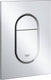 Grohe arena cosmopolitan s bedieningspaneel toilet - dual flush - chroom