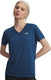 Under armour tech ssv- solid-blu dames sportshirt - wham blauw - wit