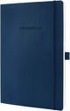 Sigel notitieboek conceptum pure a5 softcover blauw 194 pagina's 80 grams ruit