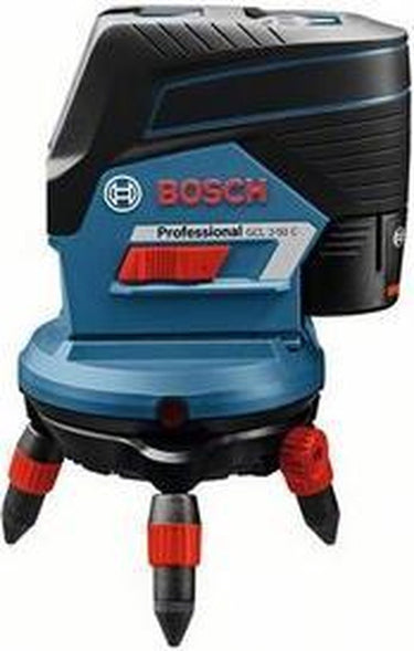 Bosch lijnlaser toebehoren rm3 (afstandsbediening rc2 + 3x aaa batterijen + bm3 houder + l-klem)