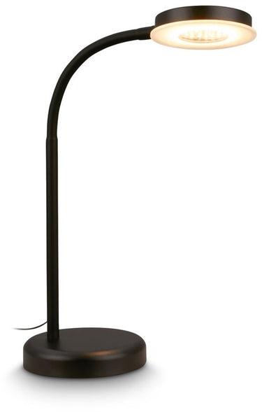 B.k.licht briloner megg - led tafellamp - bureaulamp – dimbaar – touchbediening – warm wit licht – 12w – 800lm – zwart – 40cm