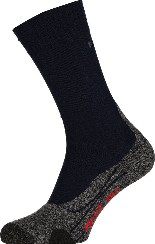 Falke tk2 anti-blaar dik wol functioneel materiaal wandelsokken heren blauw - maat 44-45