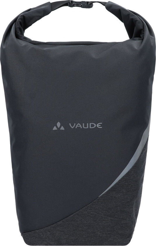 Vaude fietsenzak schoudertas met laptopvak road master urban double bike bag black zwart