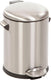Eko - belle deluxe pedaalemmer 5 liter - stainless steel plastic - mat rvs - prullenbak