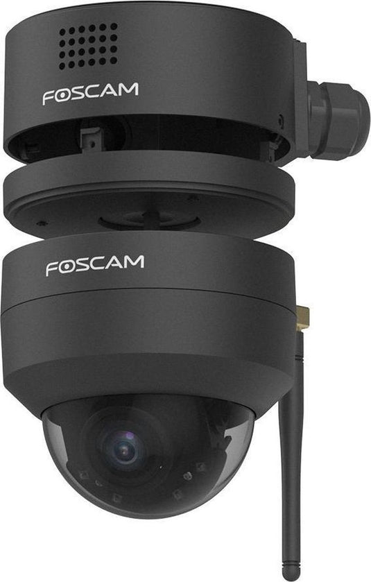 Foscam fabd4 lasdoos - waterdichte aansluitdoos voor d4z ptz buitencamera - kabeldoos - kabelbescherming - ip66 - camera montage accessoire - ingebouwde luidspreker - zwart