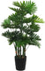 Mica decorations grote kunstplant - philodendron - groen - 120 cm - zwarte pot