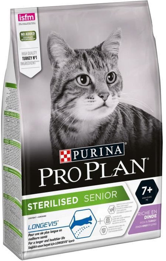 Pro plan - kattenvoer senior sterilised 7+ - rijk aan kalkoen - 3 kg