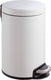 Eko - serene pedaalemmer 12 liter - steel plastic - wit - prullenbak