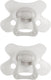 Difrax fopspeen natural - 18+ maanden - lichtgrijs - 2 stuks