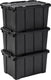 Iris powerbox robuust opbergbox - 50l - 100% recycled kunststof - zwart - set van 3