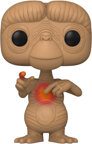 Funko e.t. - e.t. 40th anniversary pop! movies e.t. with heart (glow in the dark) 9 cm verzamelfiguur - multicolours