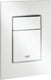 Grohe skate s cosmopolitan bedieningspaneel toilet - dual flush - wit