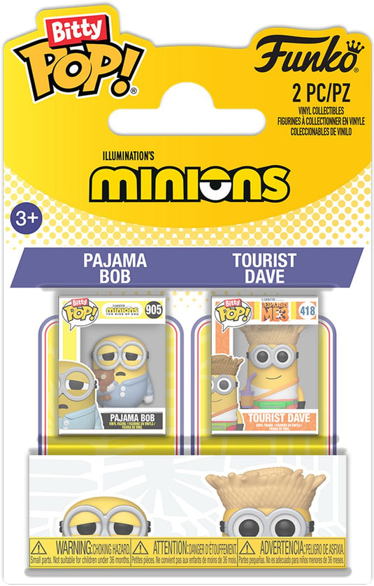 Funko bitty pop 2 pack: minions- bob dave