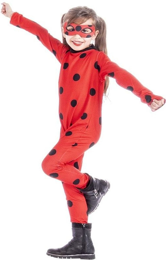 Rubies - miraculous ladybug classic costume (5-6 jaar)