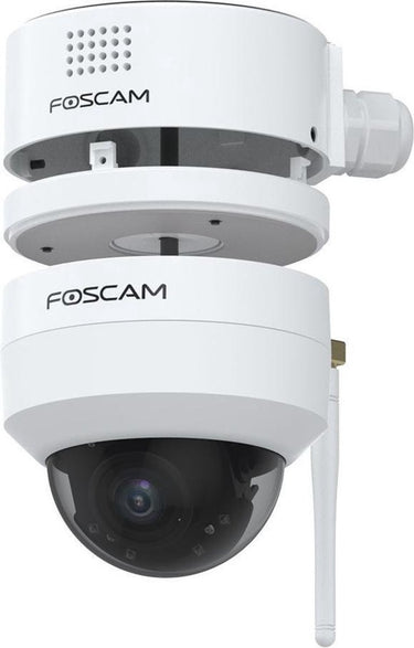 Foscam fabd4-w lasdoos - waterdichte aansluitdoos voor d4z ptz buitencamera - kabeldoos - kabelbescherming - camera montageplaat - ingebouwde luidspreker - voor buiten - wit