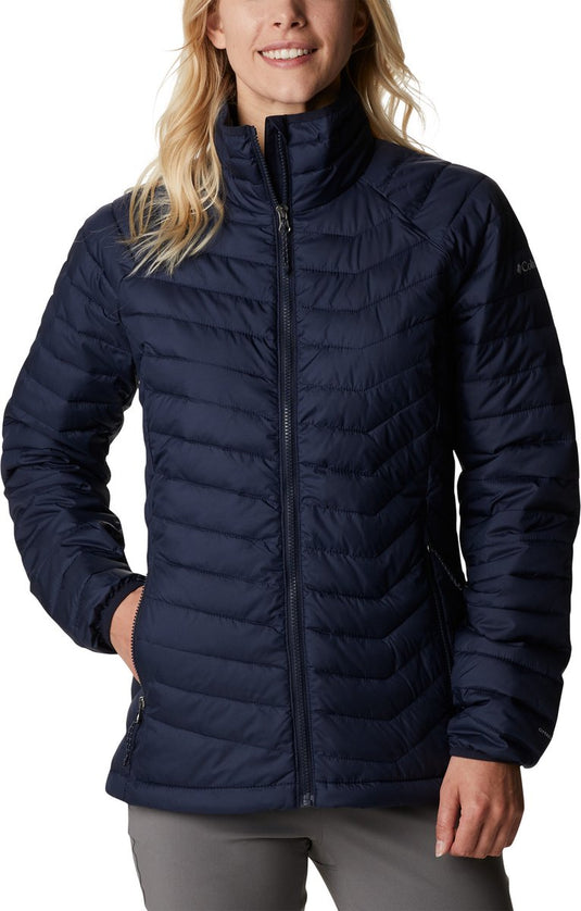 Columbia powder lite™ jacket - dames jas - gewatteerde tussenjas - maat xs - blauw