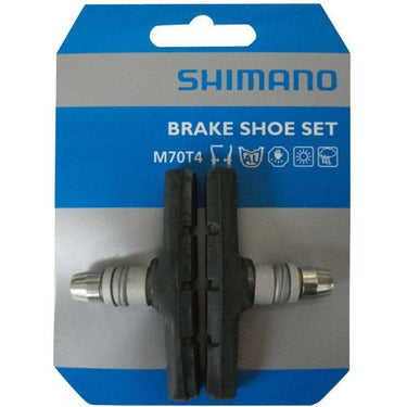 remblokken M70T4 V-brake rubber zwart zilver