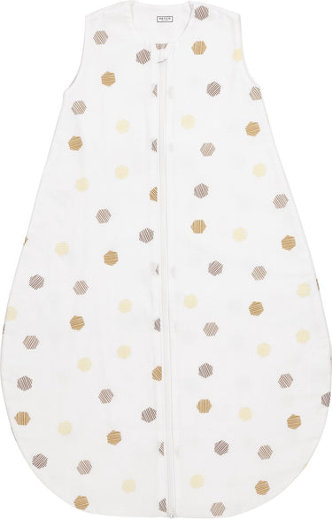 Meyco baby honeycomb baby slaapzak rond - honey gold - 70cm