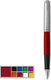 Parker jotter originals-vulpen | klassieke rode afwerking | medium penpunt | blauwe en zwarte inkt