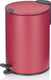 Kela pedaal afvalemmer, 3 l, pastel rood - | mats