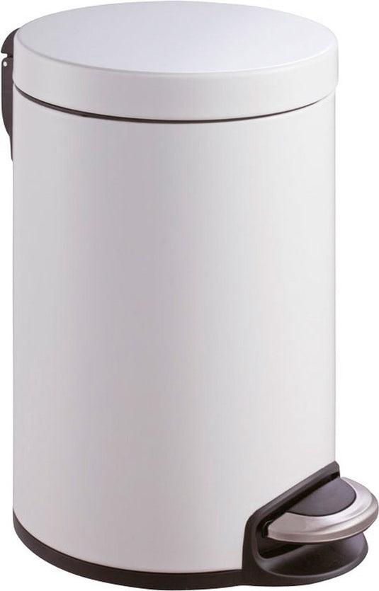 Eko - serene pedaalemmer 20 liter - stainless steel plastic - wit - prullenbak