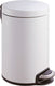 Eko - serene pedaalemmer 20 liter - stainless steel plastic - wit - prullenbak