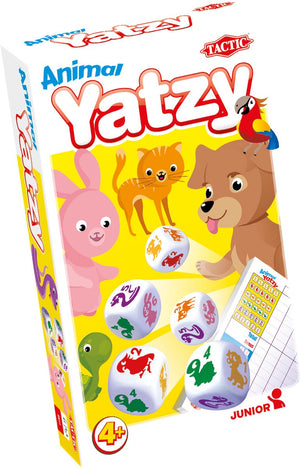 Tactic dieren yatzy – bordspel – compacte editie – dobbelspel voor jong en oud – vanaf 4 jaar – 2 of meer spelers