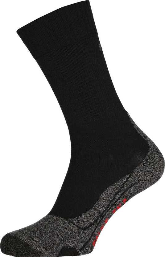 Falke tk2 anti-blaar dik wol functioneel materiaal wandelsokken heren zwart - maat 42-43