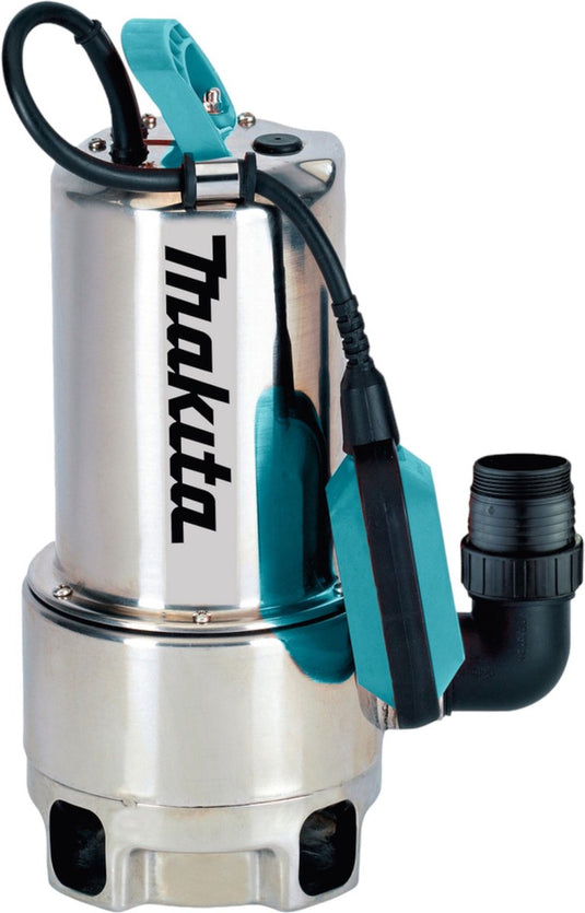 Makita pf 1110 elektrische dompelpomp 1100 watt 15000 l u 250 l min 10 m aanzuighoogte