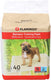 Flamingo puppy pads – trainingsmat bamboo padu beige m – 60x45 cm – 40 stuks – bamboe zindelijkheidsmat voor puppy’s honden – super absorberend sneldrogend