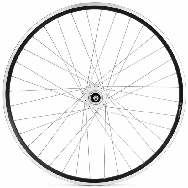 Load image into Gallery viewer, Shimano voorwiel 28 x 1 4'' aluminium zac 2000 velg - dh-c3000-3n naafdynamo - velgrem - zwart zilver
