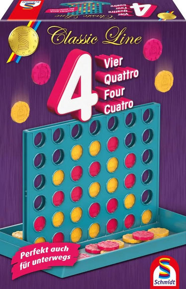 Schmidt spiele schmidt® - vier op een rij classic line - bordspel - strategisch denkspel - vanaf 6 jaar - 2 spelers