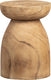 Woood bink kruk - hout - naturel - 40x28x28