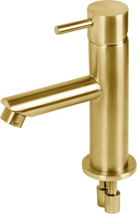 Differnz wastafelkraan recht â€“ mengkraan â€“ koud en warm â€“ toiletkraan â€“ goud