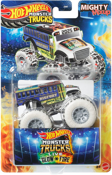 Hot wheels monster trucks jch47, monstertruck, 3 jaar, kunststof, metaal, meerkleurig
