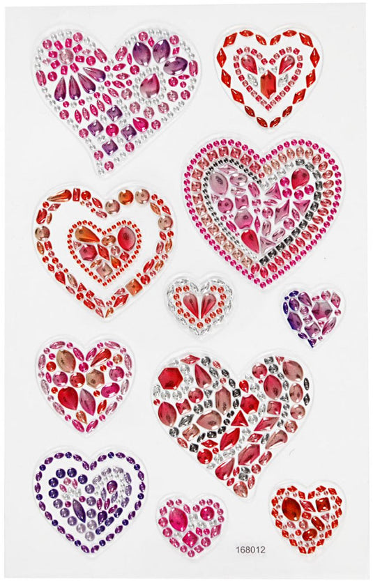 Creativ company https: www.cchobby.nl diamond-stickers-harten-vel-10x16-cm-1-vel